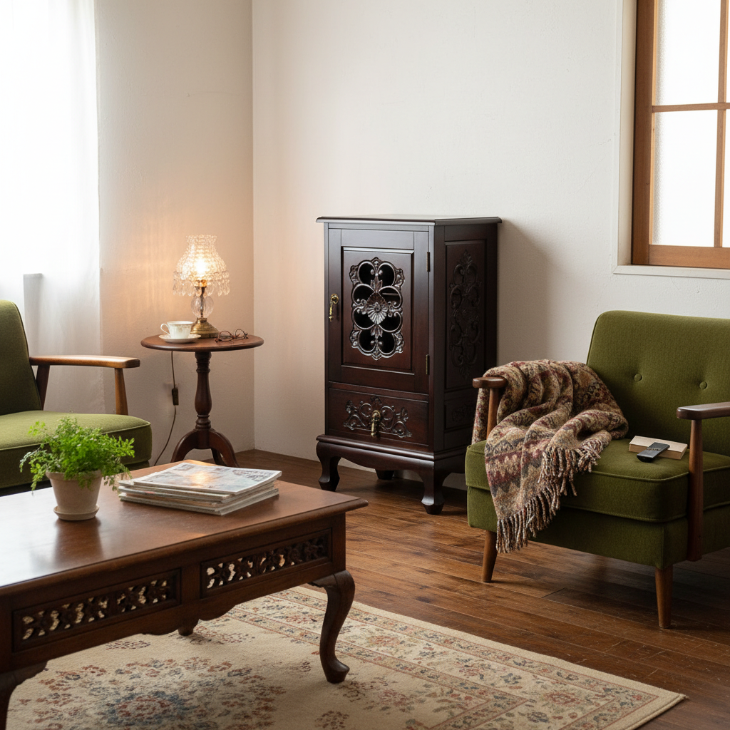 アンティークのコーディネート例