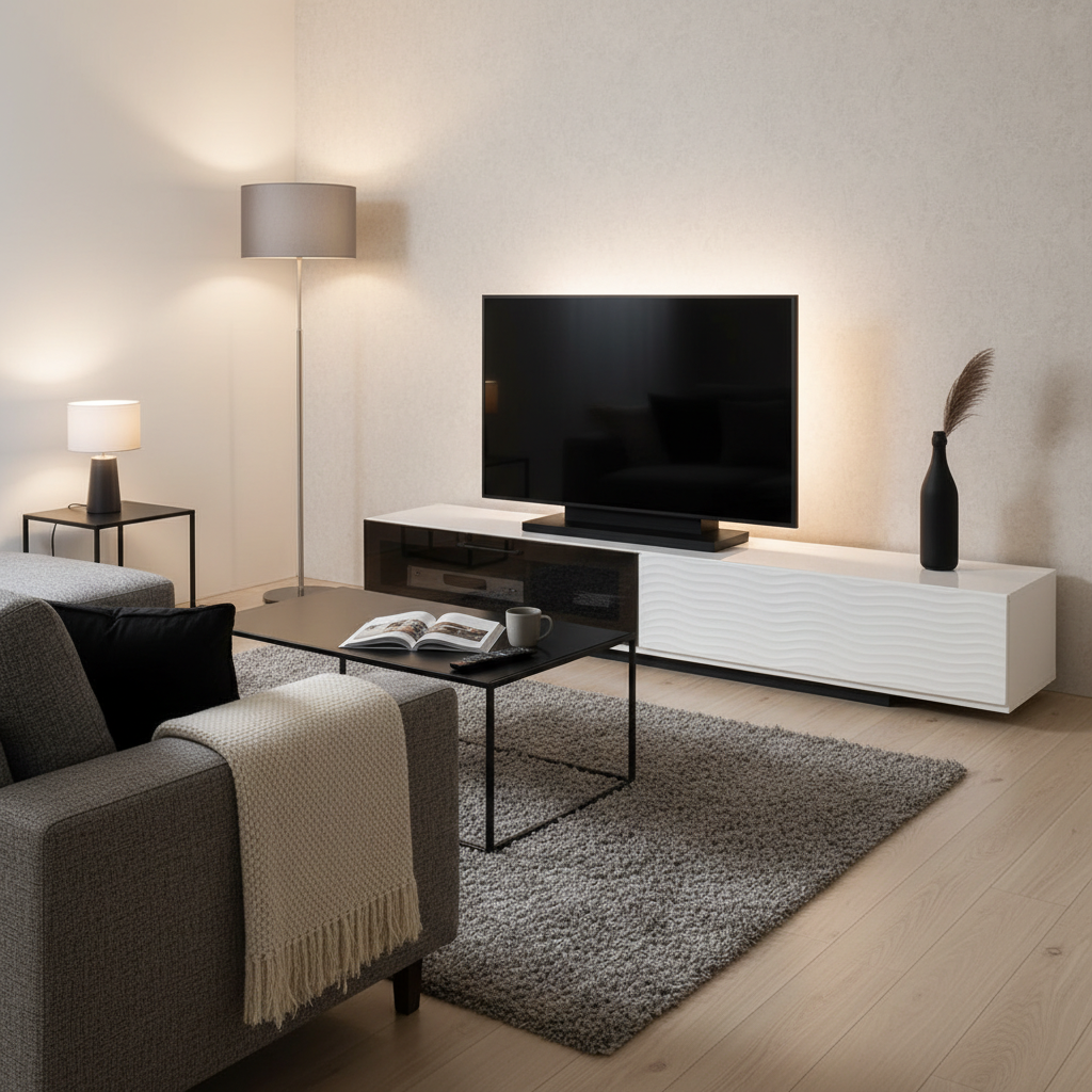 モノトーンモダンのコーディネート例