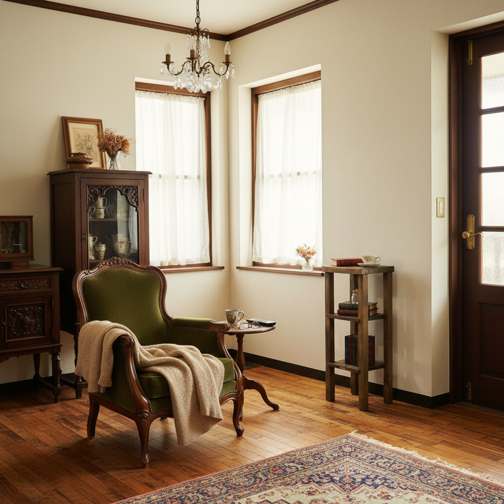 アンティークのコーディネート例